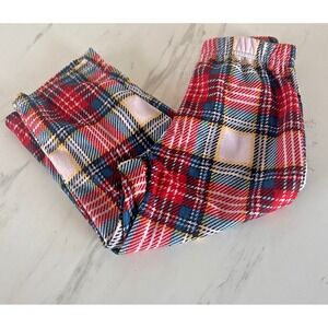 Christmas Pajama Pants ONLY Boys Unisex Toddler 4T Holiday Plaid New! BxDD
